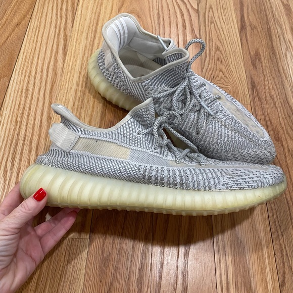 Yeezy Gray and Cream Sneakers - Picture 2 of 13